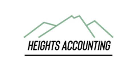 Heights Accounting logo, web design for bookkeepers and accountants