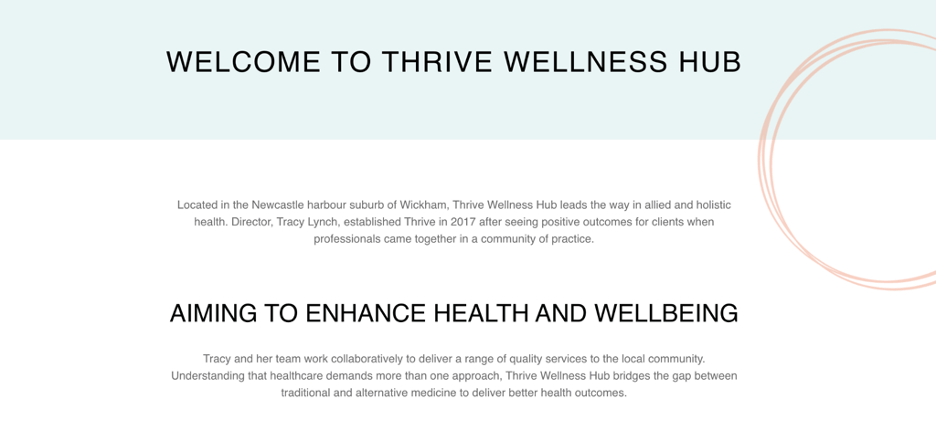 Thrive Wellness - About us